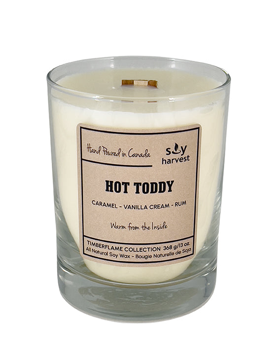 wooden wick all natural soy wax candle