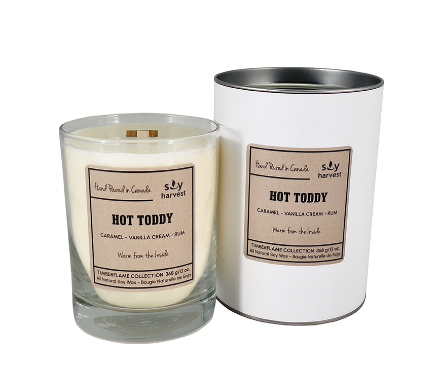 wooden wick all natural soy wax candle
