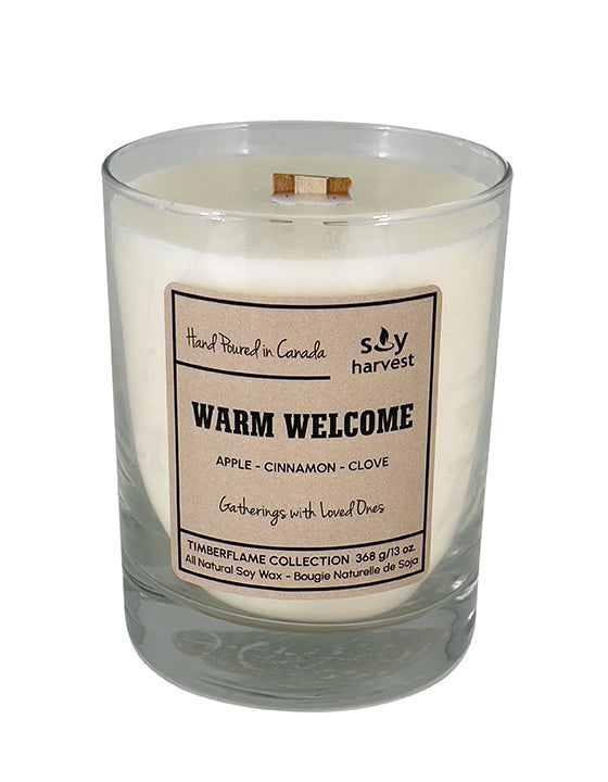 wooden wick all natural soy wax candle
