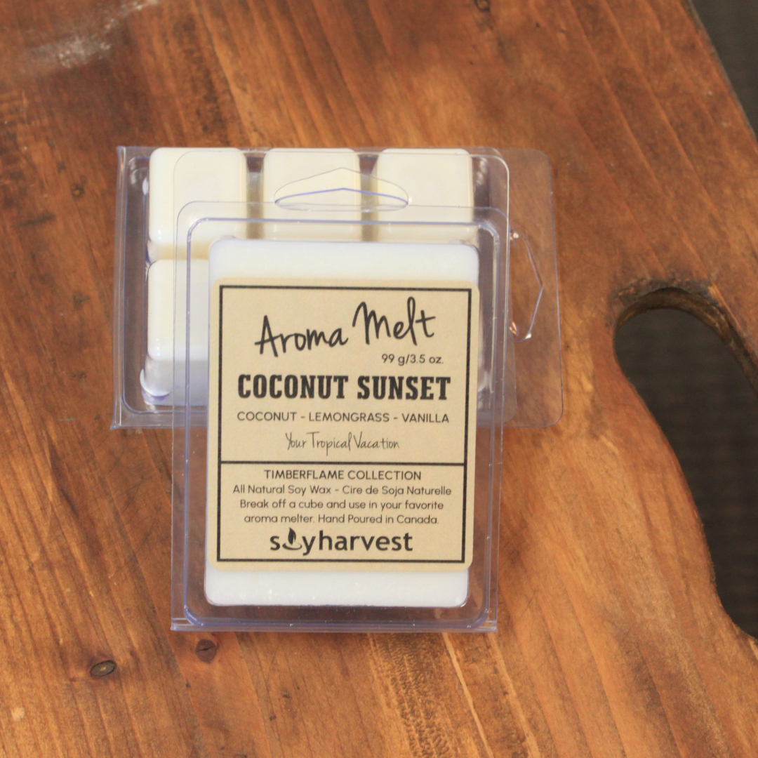 coconut sunset soy aroma melt