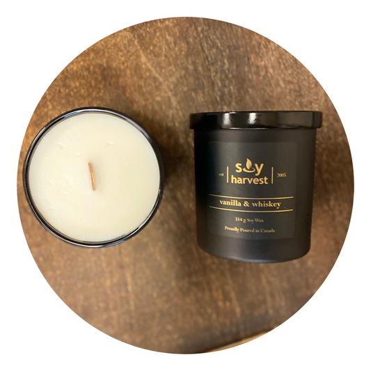 vanilla whiskey candle cotton wick