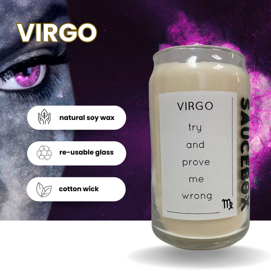 virgo soy candle cotton wick