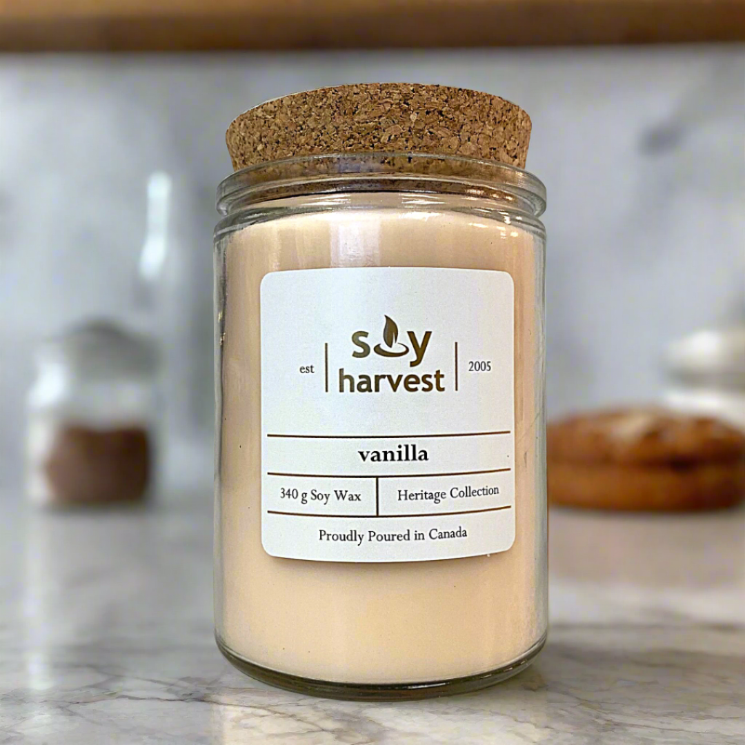 vanilla soy candle cotton wick