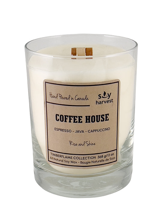  wooden wick all natural soy wax candle 