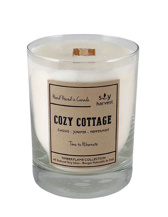  wooden wick all natural soy wax candle 