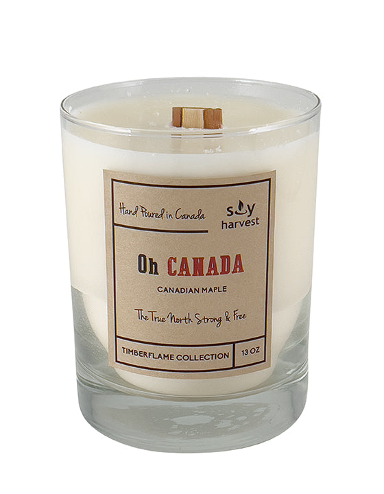  wooden wick all natural soy wax candle 