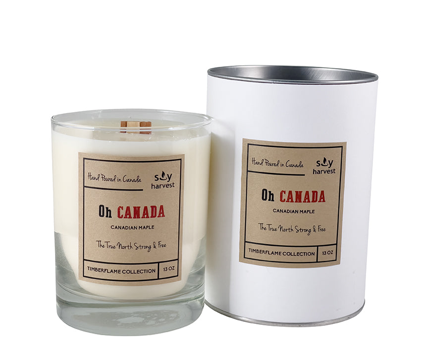  wooden wick all natural soy wax candle  - Maple Syrup