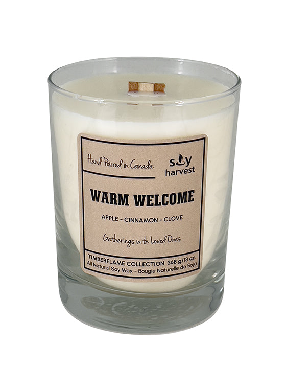  wooden wick all natural soy wax candle 