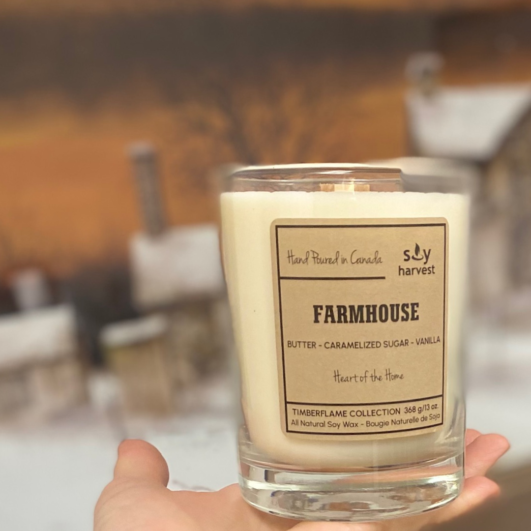 farmhouse soy candle cotton wick canada