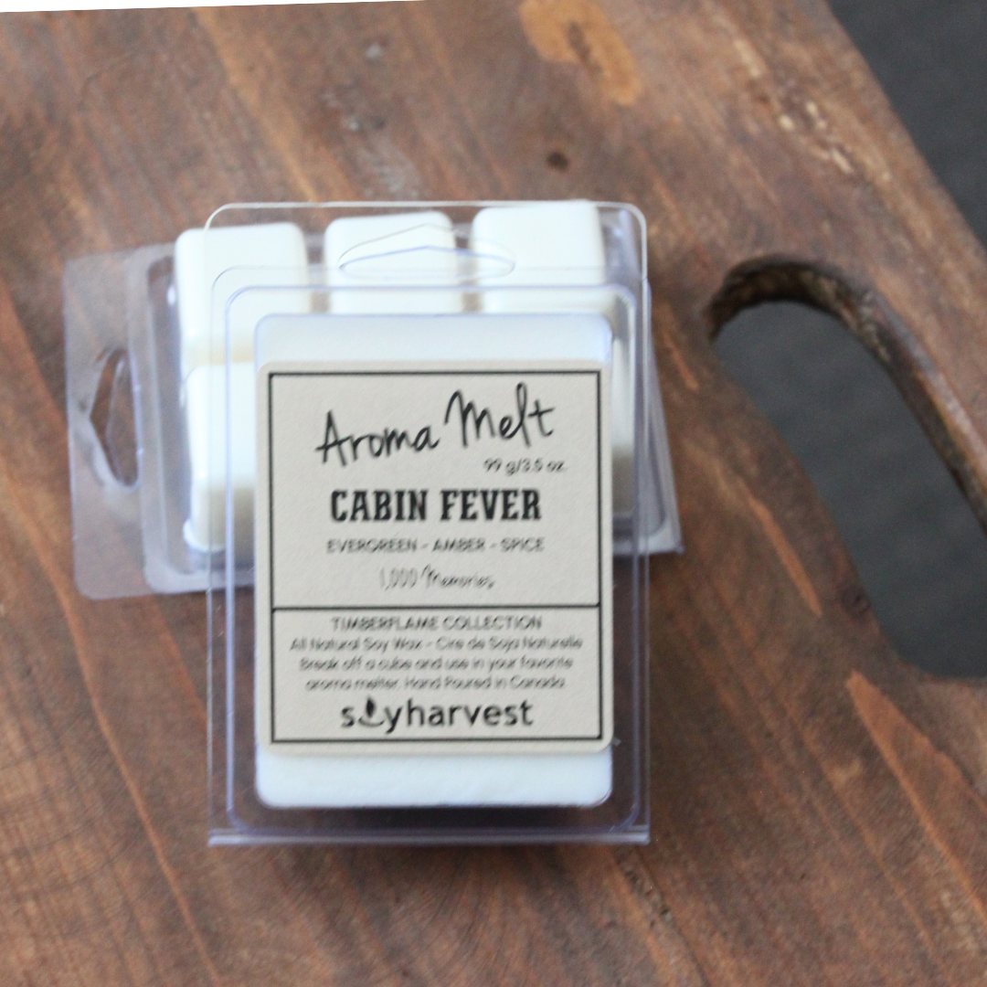 cabin fever scented soy aroma melt