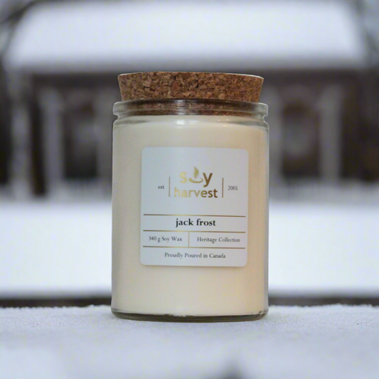 jack frost soy candle cotton wick