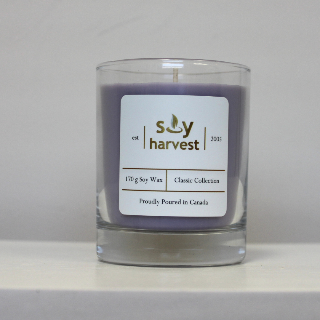 eucalyptus lavender soy candle cotton wick