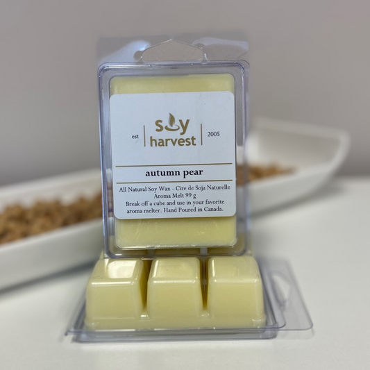 autumn pear scented soy aroma melt