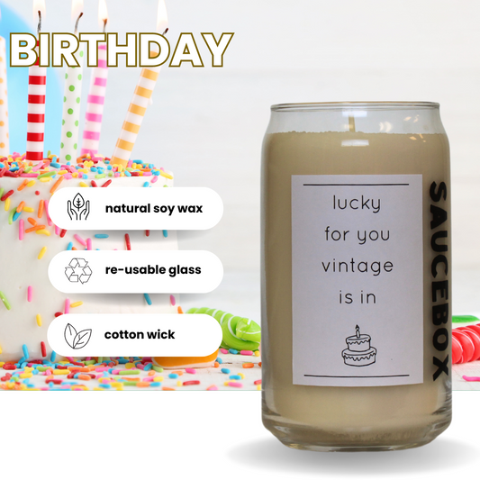 birthday scented soy candle cotton wick, birthday funny candle for man or woman, wholesale available