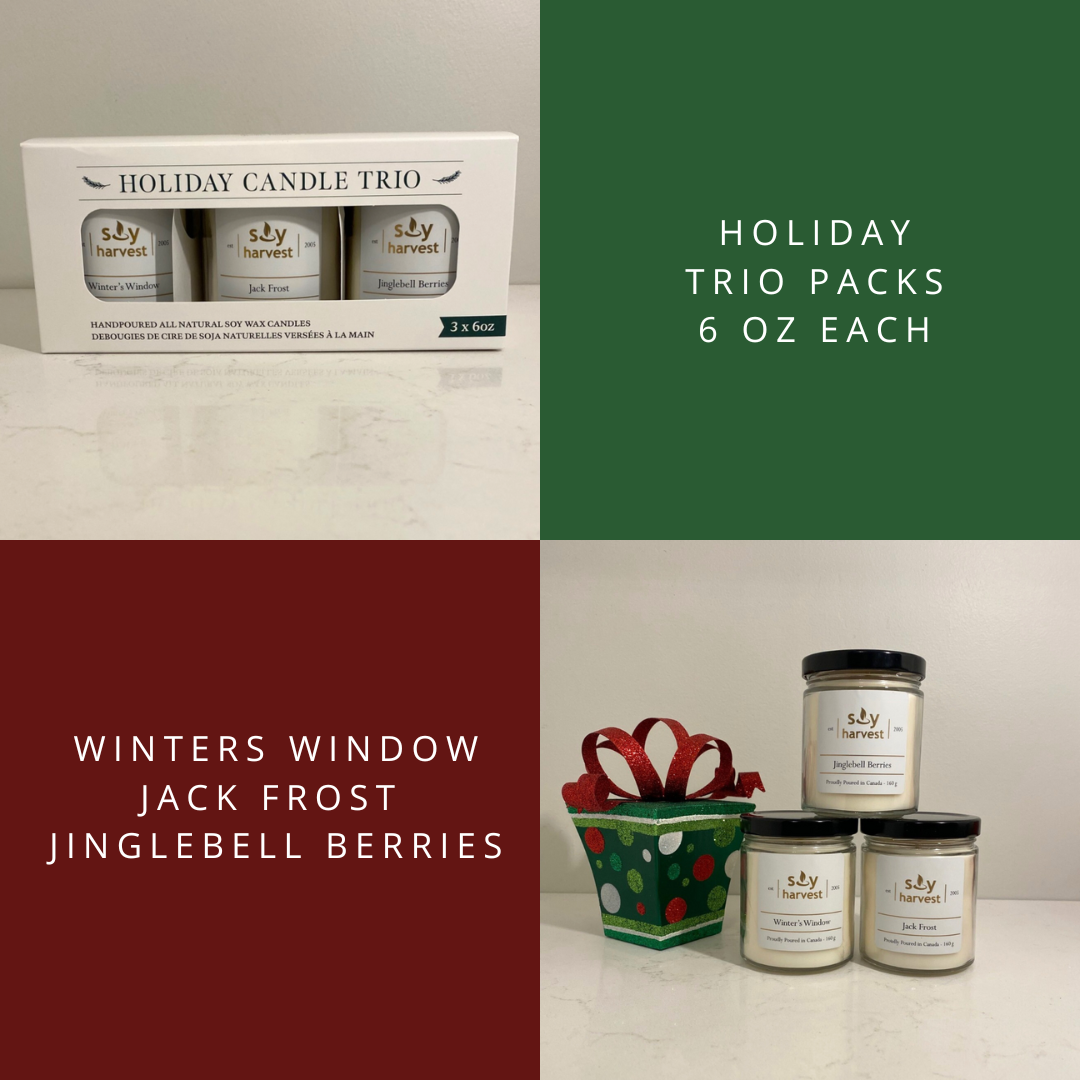 holiday pack soy candle cotton wick bundle
