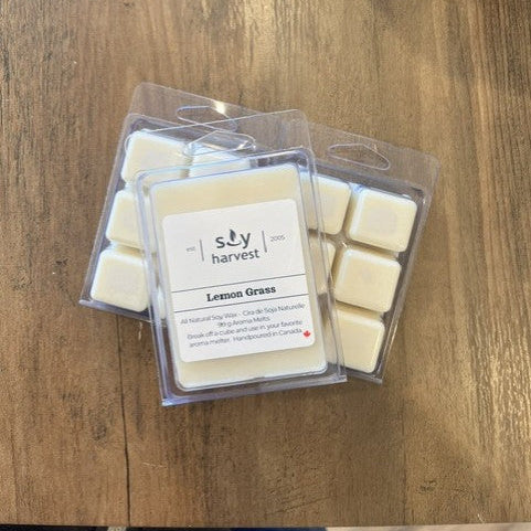 white lemon grass scented wax melt