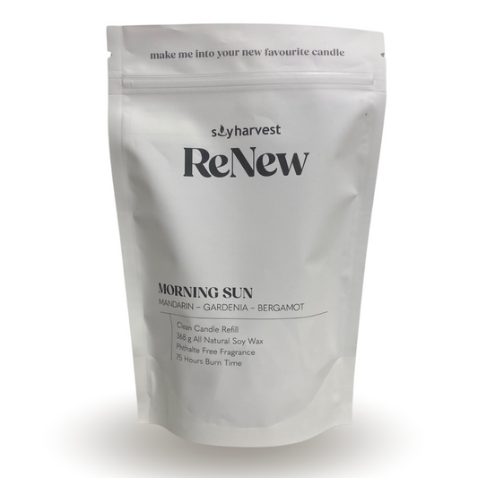 Renew - Morning Sun - Manderine, gardenia and bergamot.    Make your own candle kit at home