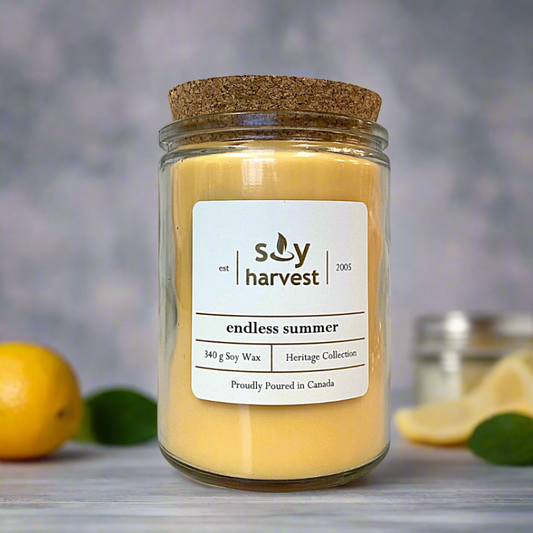 endless summer soy candle cotton wick