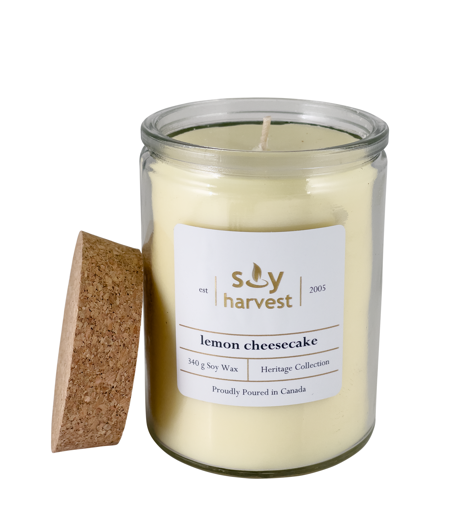 lemon cheesecake soy candle cotton wick manitoba