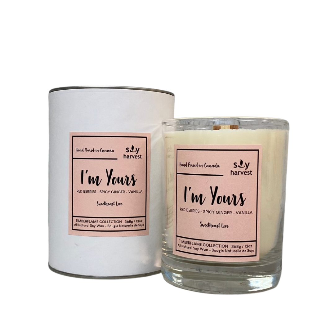 valentines im yours soy candle cotton wick canada