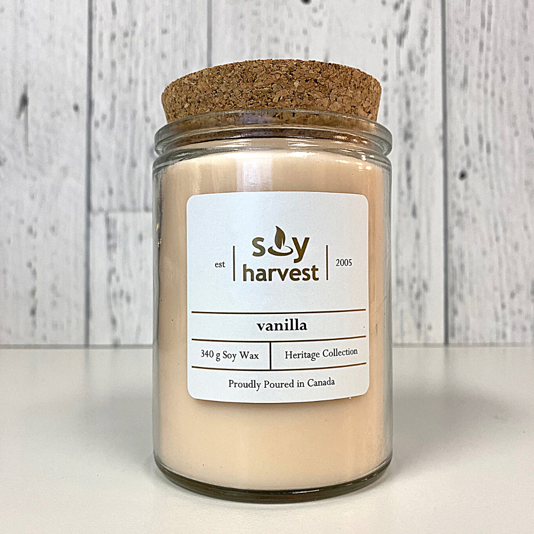 vanilla soy candle cotton wick