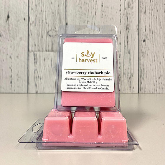 Strawberry Rhubarb Pie-  Wax Melt