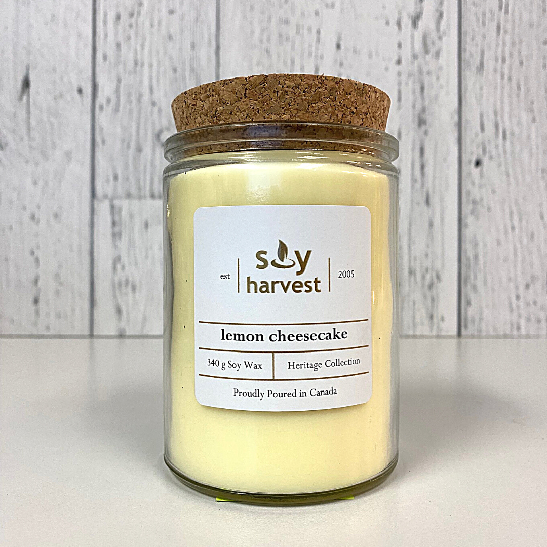 lemon cheesecake soy candle cotton wick
